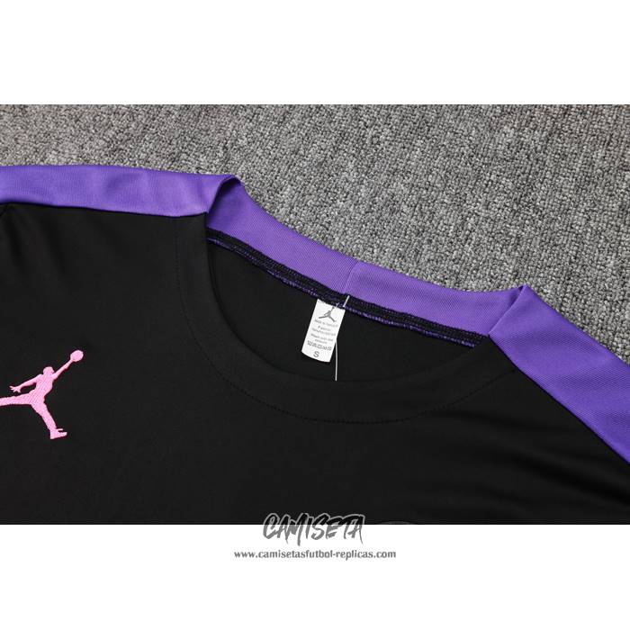 Chandal del Paris Saint-Germain Jordan 2024-2025 Manga Corta Negro - Pantalon Corto